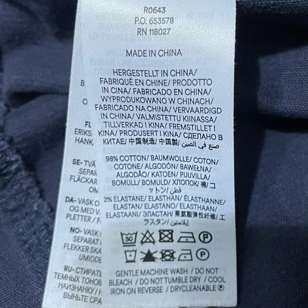 Boden 5 Pocket Cord Crop Jeans Size 4 Women Navy Blue Corduroy Wide Leg Preppy - Picture 8 of 10